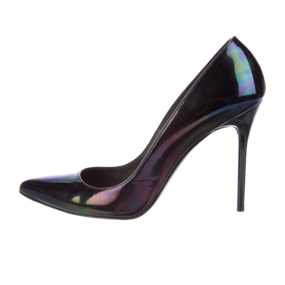 Stuart Weitzman Iridescent Patent Leather Low Pump